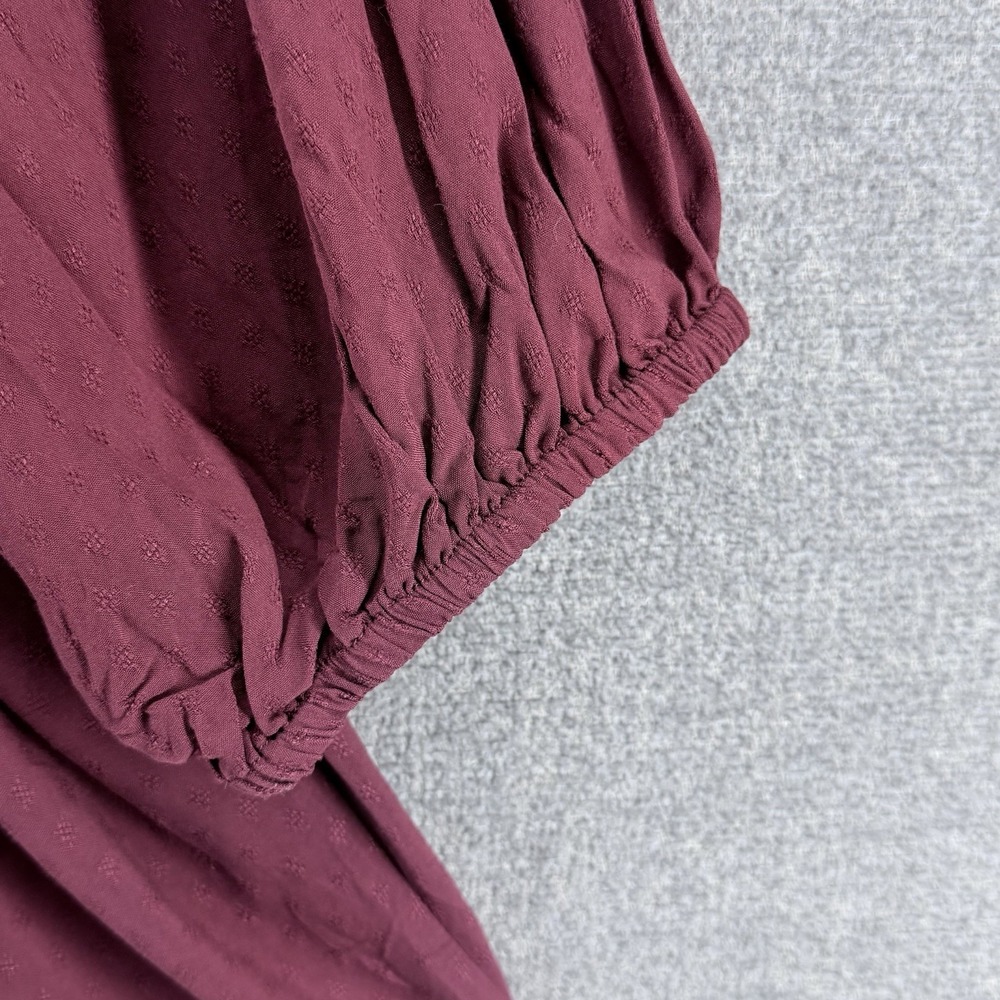 Rose + Olive Blouse Top Women Size 2X Plum 3/4 Sleeve Casual NEW - Picture 4 of 8
